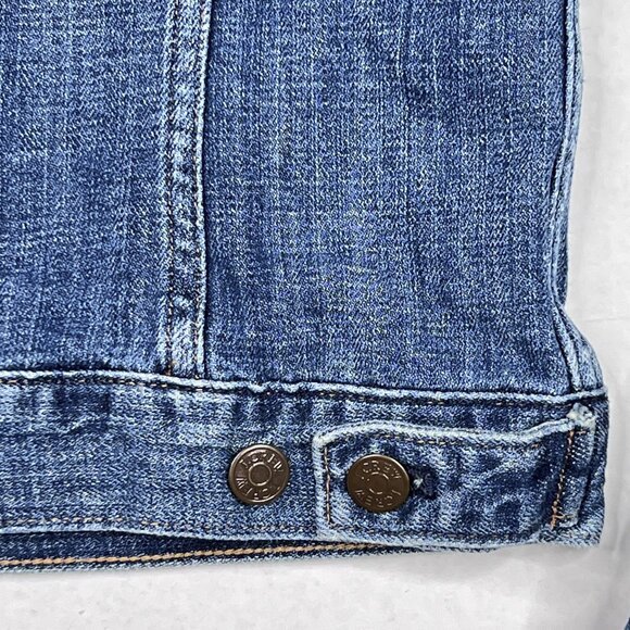 J. Crew Indigo Denim Button-Up Cotton Jeans Jacket Size S - NWOT - Picture 6 of 12